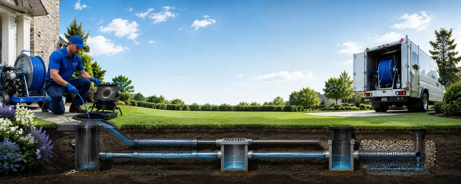 Outdoor drain cleaning information for Alexandria, OH